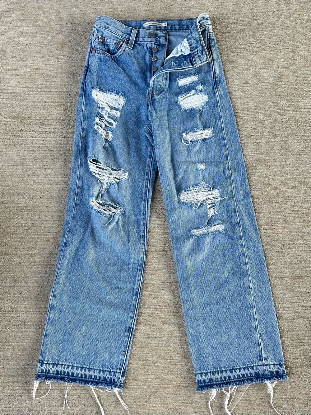 Levi’s Ribcage Straight Ankle Jeans Size 24